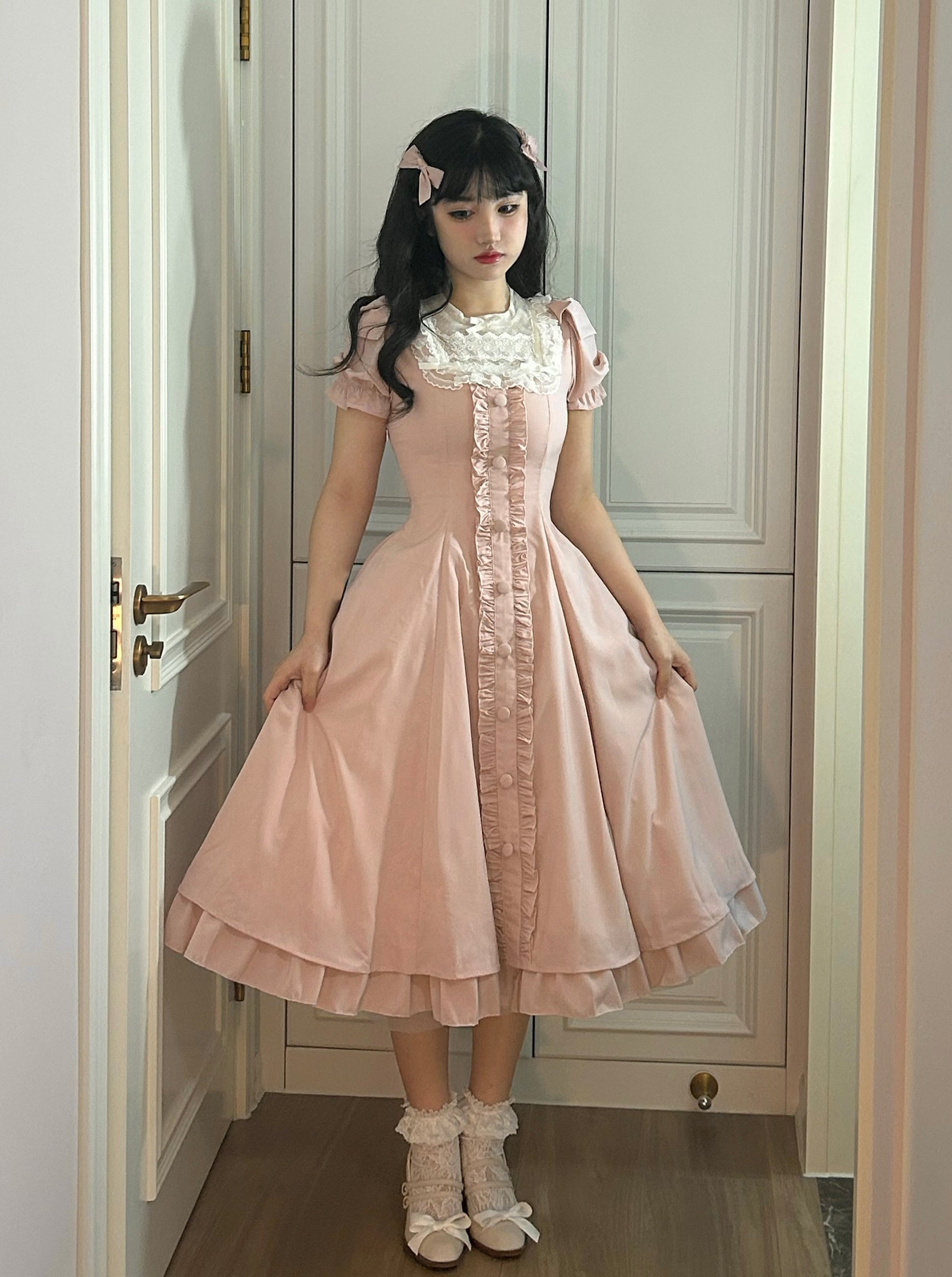 Sweet Wood - Long Vesion Elegant and Vintage Lolita OP