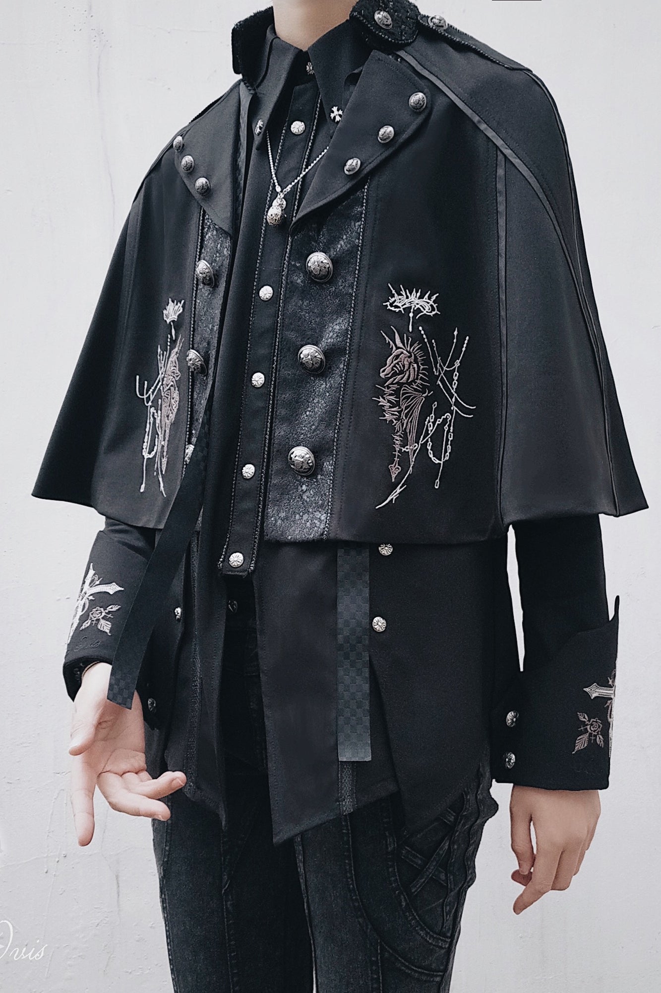 Arca et Ovis - Checkers - Gothic Lolita Cloak, Ouji Lolita Cape