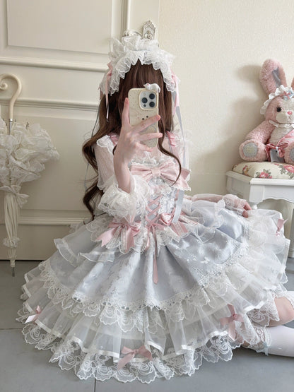 Sugar Girl- Fleeting Isle - Sweet Lolita Ballet Style Jumper Dress