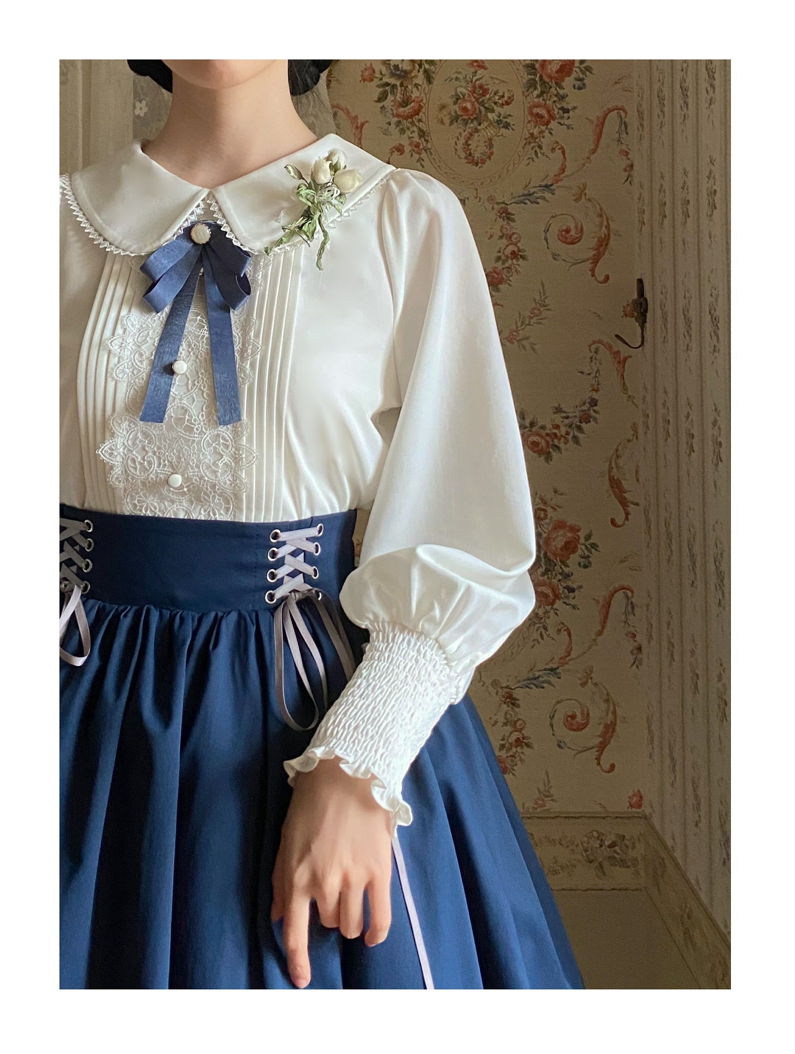 EESSILY - Countess's Autumn Tour - Retro Lolita Embroidery Long SK