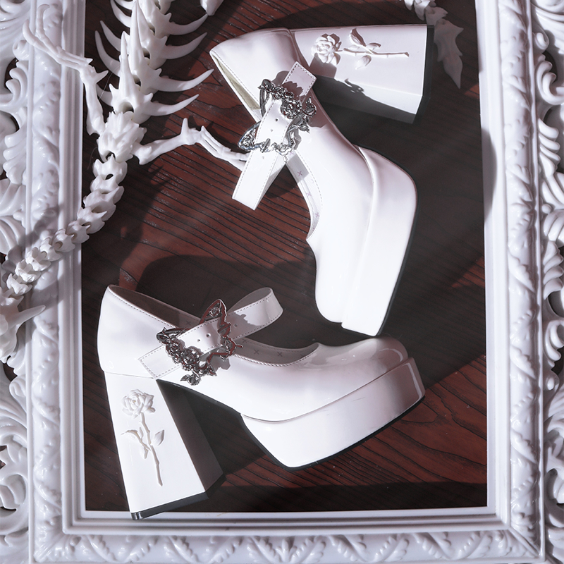 Dreamland - The cycle of all things - Lolita High Platform Shoes with Elegant Butterfly Buckle