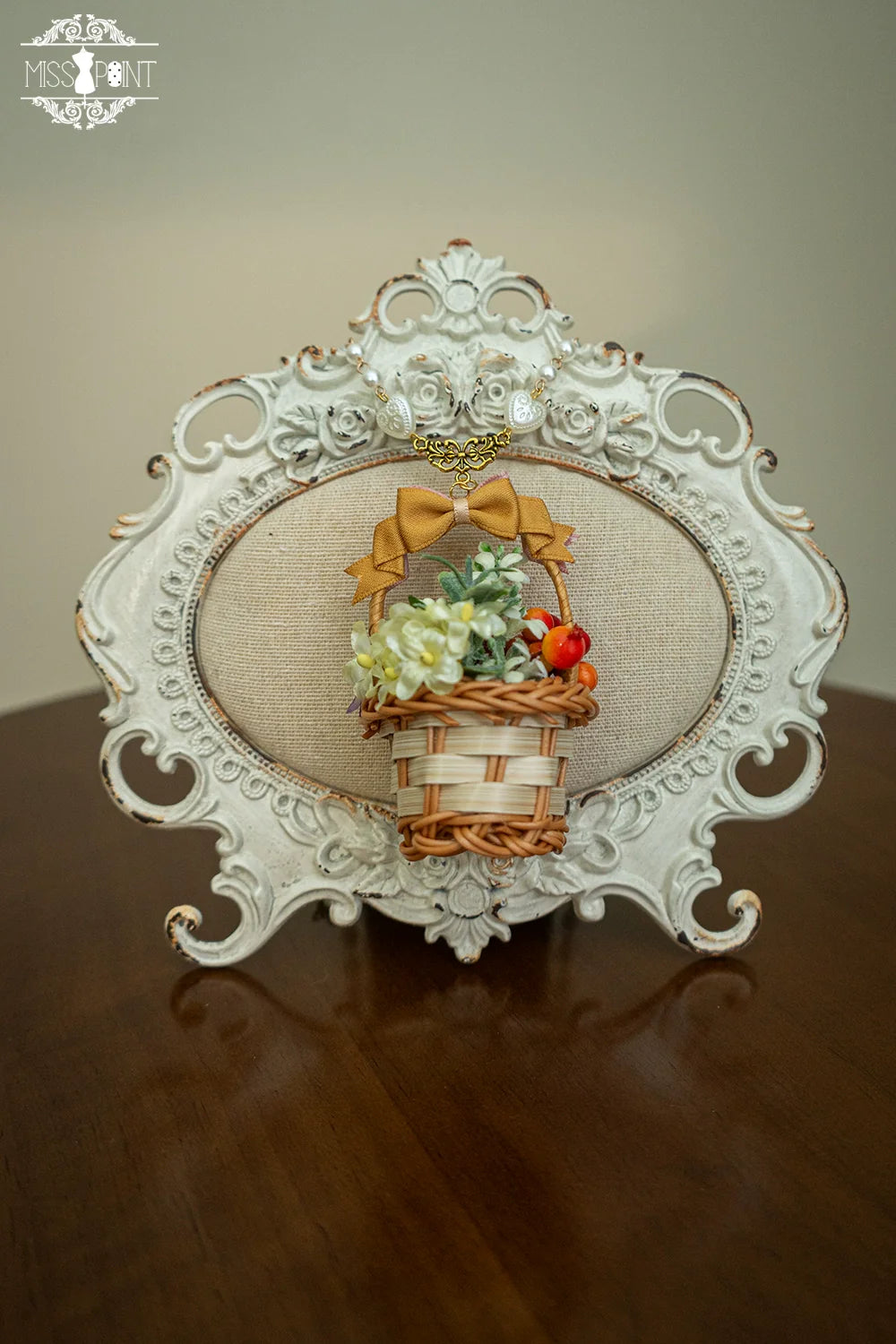 Miss Point - Forest Lolita Small Straw Hat Clip KC Accessory