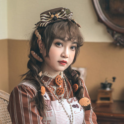 Miss Point - Chocolate Daily Light Sweet Lolita Hat