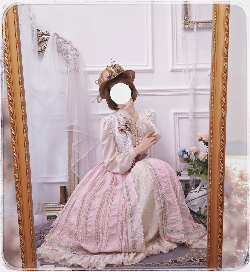 Miss Point - The Sally Gardens - Fish Bone High Waist Lolita Skirt