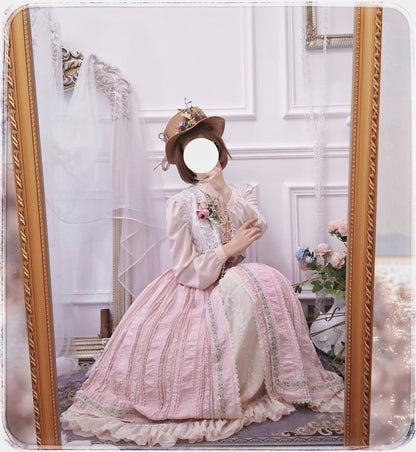 Miss Point - The Sally Gardens - Fish Bone High Waist Lolita Skirt