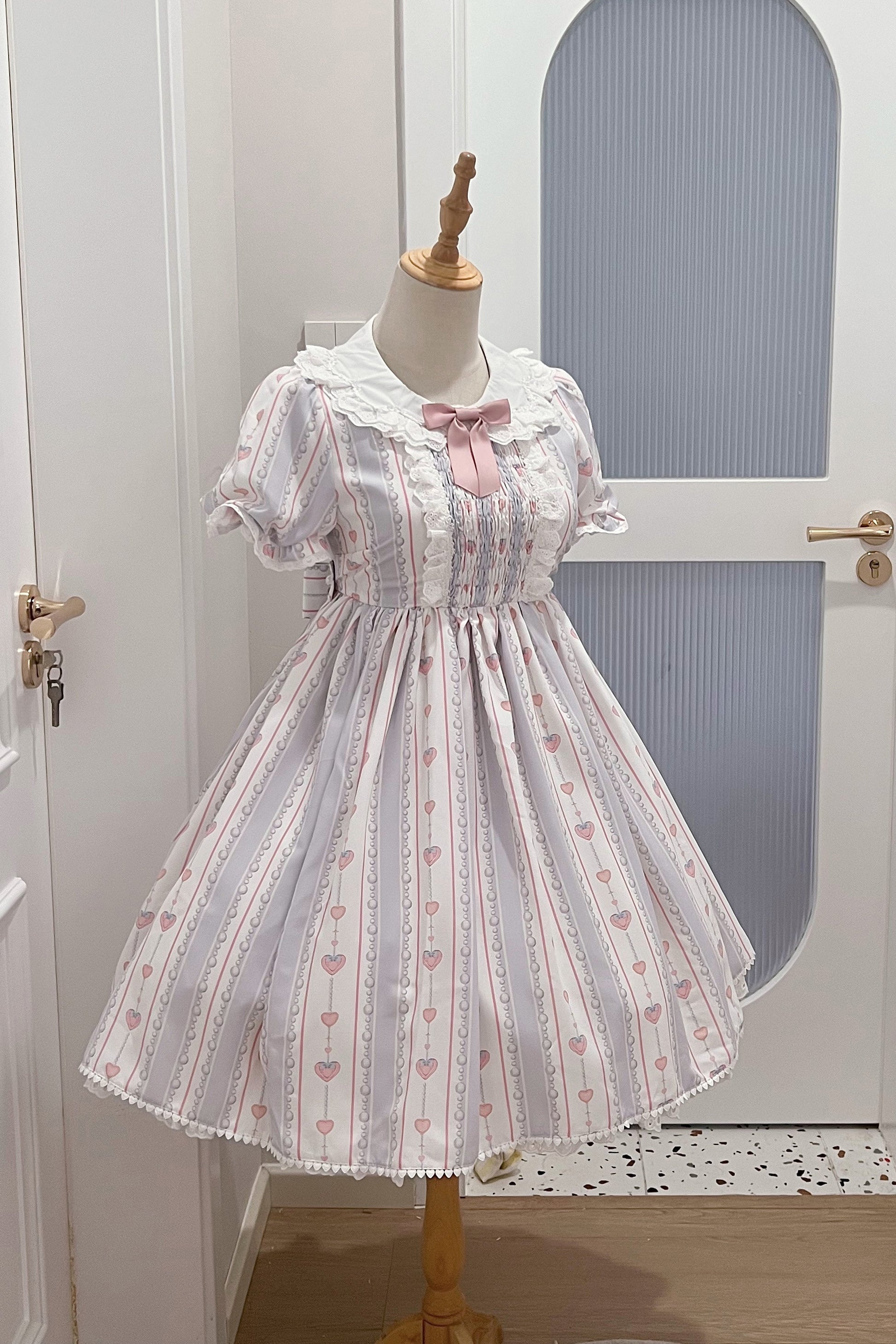 Eternity Spring - Barbie Bear - Sweet Lolita Bear Print JSK and OP