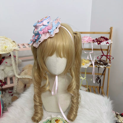 Chestnut Lolita - Sweet Lolita Candy Box Hat Handmade Lolita Top Hat