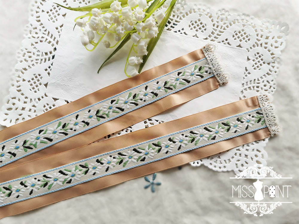 Miss Point - The Sally Gardens - Multicolors Ribbon Lolita Sash