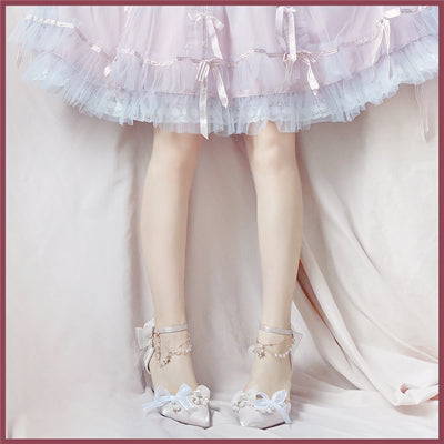 Sky Rabbit - Flower Wedding Elegant Lolita High Heel Shoes