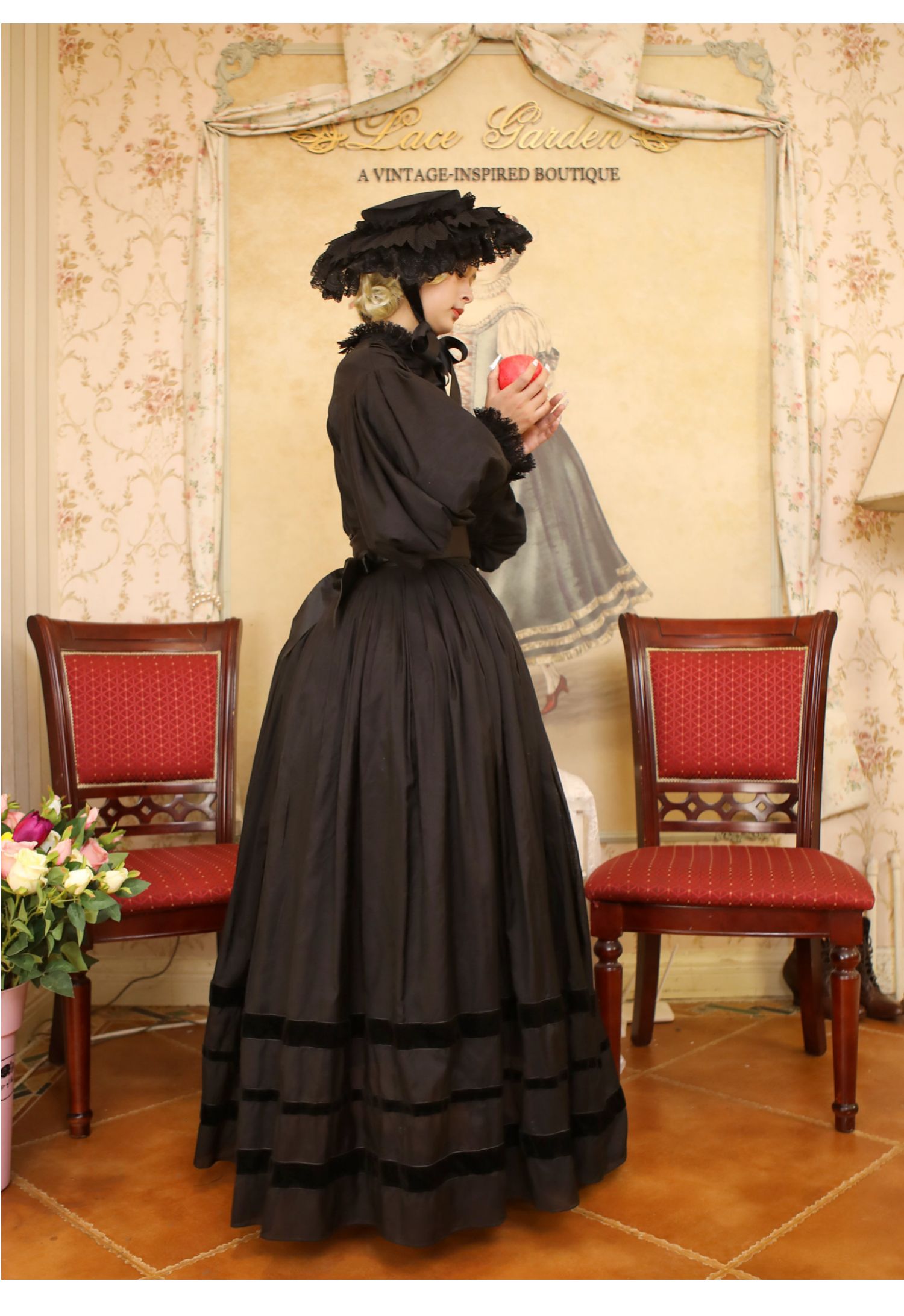 Lace Garden - Cool Summer - Vintage Lolita Victorian Shirt