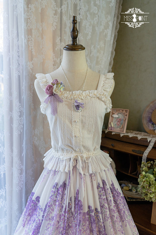 Miss Point - Midsummer Garden - Elegant Lolita Cotton Top