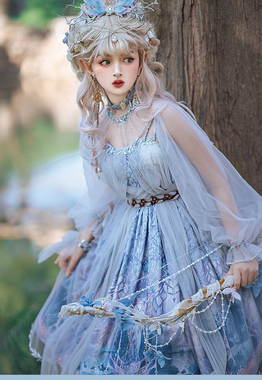 FunCcino - Dense Forest Corridor - Elegant Lolita Jumper Dress