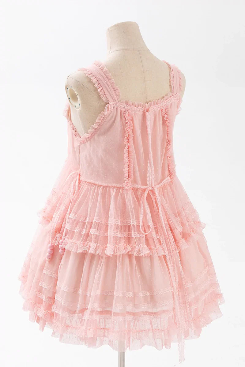 Polyhymnia - Secret Forest - Classic Lolita JSK Dress Multi-layered Dress Summer Gauze Dress