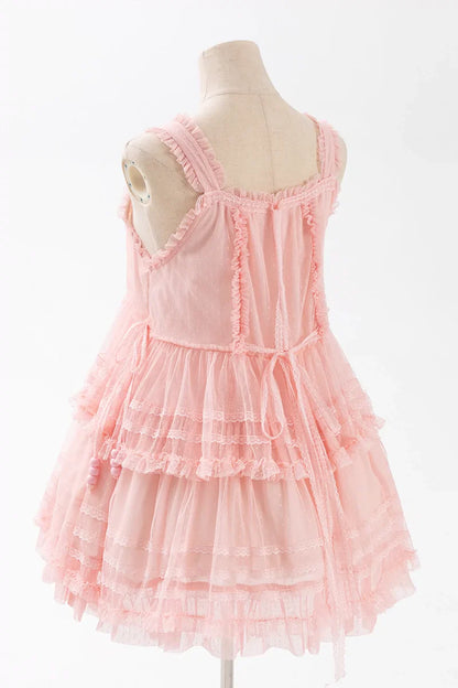 Polyhymnia - Secret Forest - Classic Lolita JSK Dress Multi-layered Dress Summer Gauze Dress