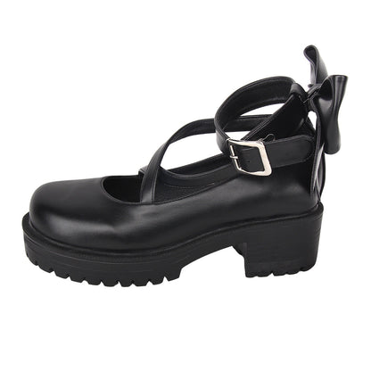 Angelic Imprint - Punk Lolita Black Platform Shoes