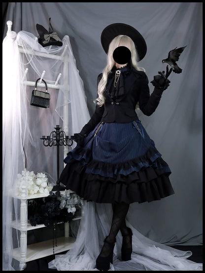 Miss Point - Perintz Manor - Gothic Lolita OP Long Sleeve Retro Lolita Dress
