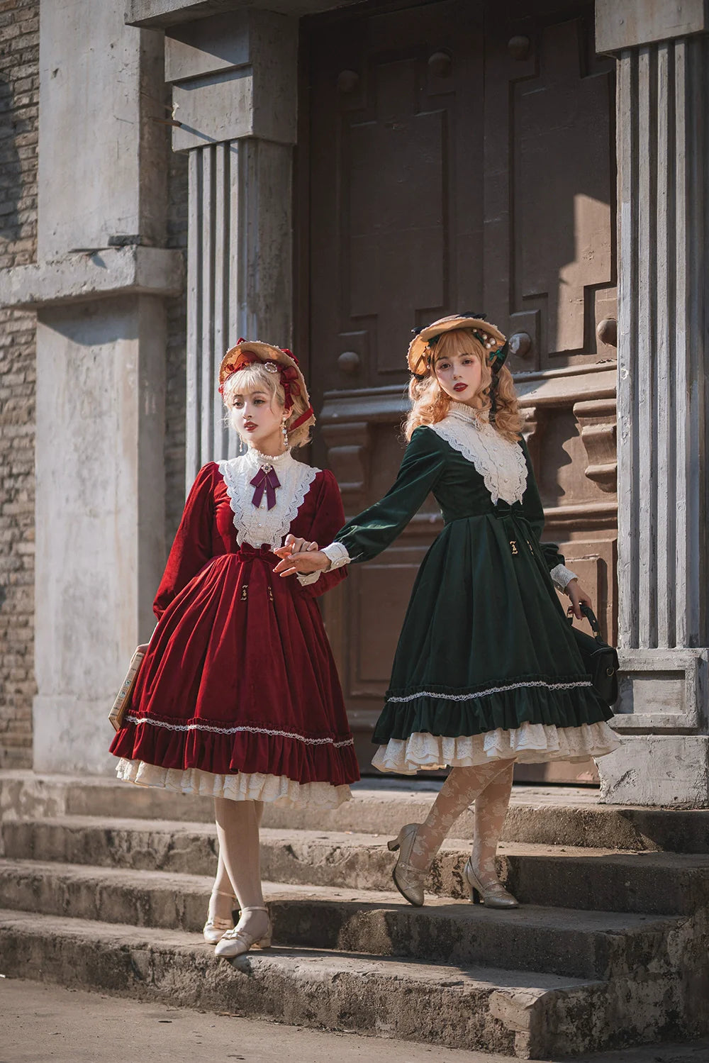 Miss Point - Customized Lolita Dress Vintage Elegant Velvet OP Dress