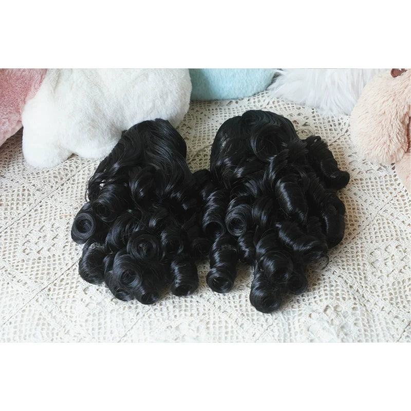Imperial Tea - Solid Lolita Bob Wig With Detachable Curl Ponytail