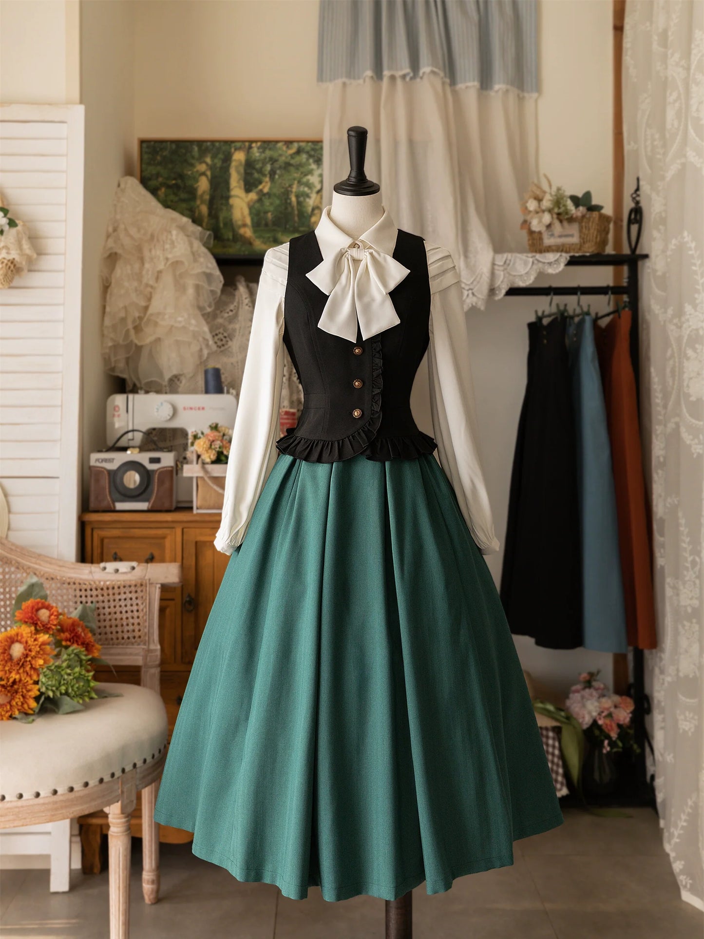 Forest Wardrobe - Forest Basket - Elegant Lolita Vest Autumn/Winter Versatile Waistcoat