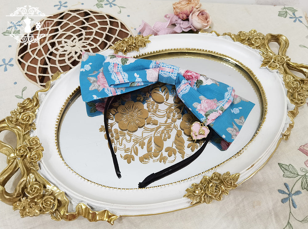 Miss Point - Lilyka Garden - Classic Lolita Headdress and Necklace Brooch Bow Trailing