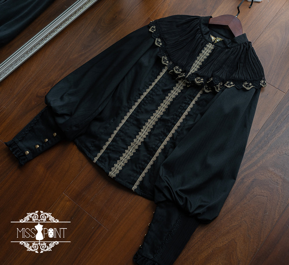 Miss Point - Demon Hunting Notes - Elegant Lolita Blouse Ruffled Collar