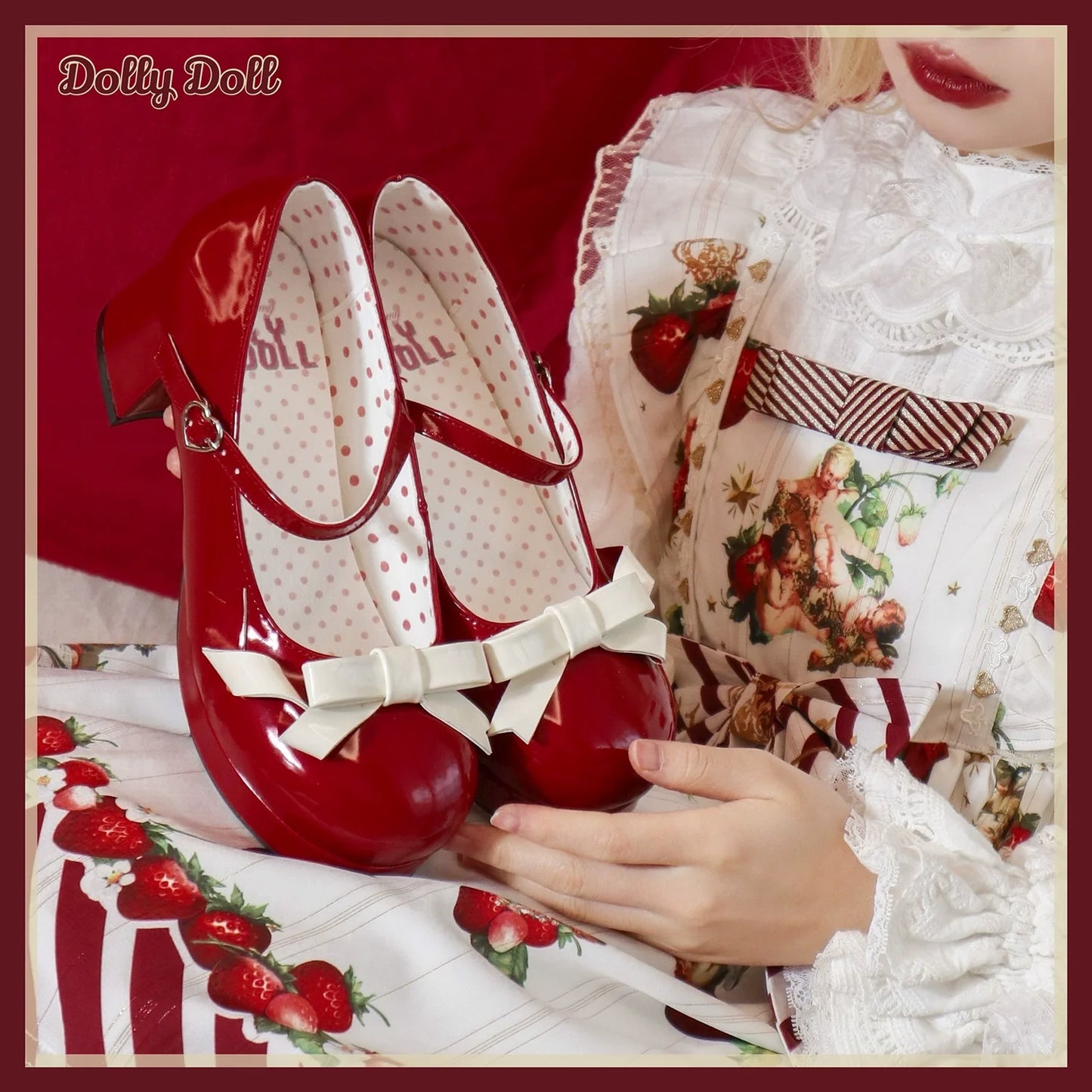 Dolly Doll - Lovers' Gift - Round Toe Middle Heel Mary Jane Lolita Shoes