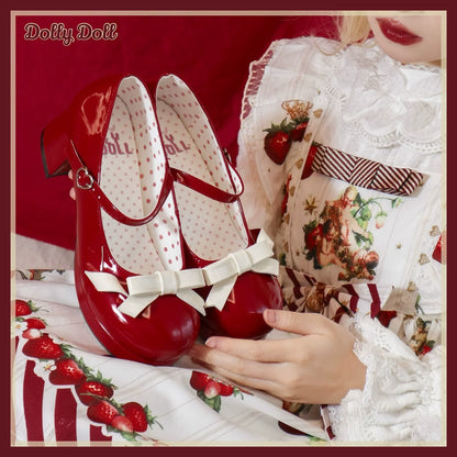 Dolly Doll - Lovers' Gift - Round Toe Middle Heel Mary Jane Lolita Shoes