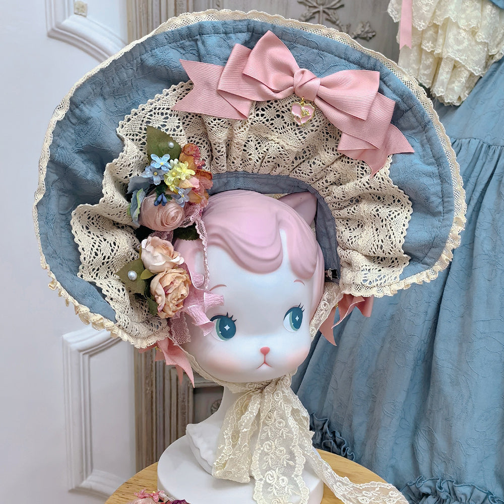 Miss Point - Lilyka Garden - Classic Lolita Headdress and Necklace Brooch Bow Trailing
