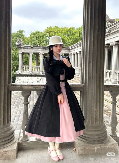 Sweet Wood - Winter Classic Lolita Coat Suit Woolen Plus Size Outerwear