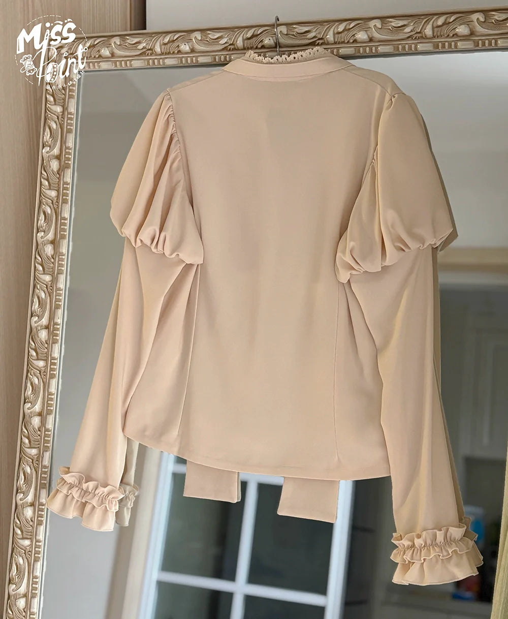 Miss Point - Classical Chocolate - Classic Lolita Blouse Customized Reteo Lolita Shirt