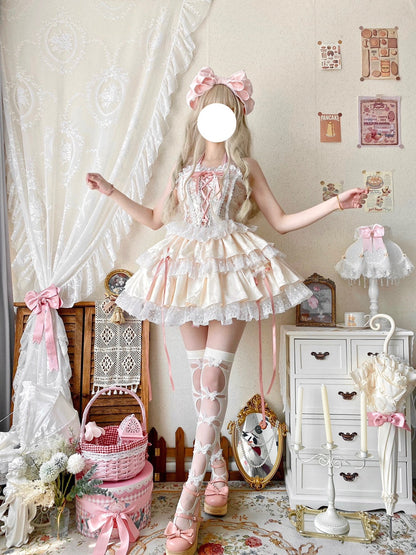 Qianmu - Endless Summer - Sweet Lolita Skirt Set with Ballet-Styled Bodice