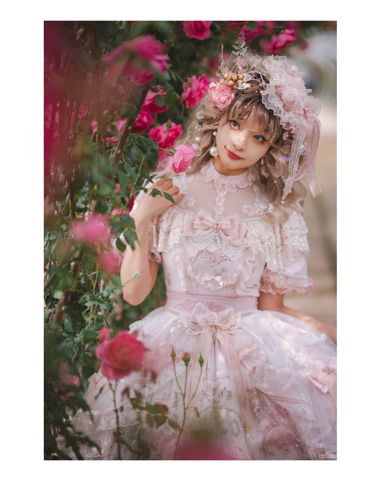 Garden Cat - Sunset Realm Lolita Bride Gorgeous OP FS