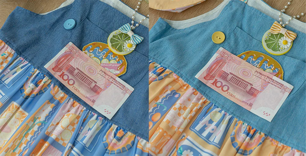 Miss Point - Daisy Lemon - Kawaii Lolita Lemon Print JSK Customized