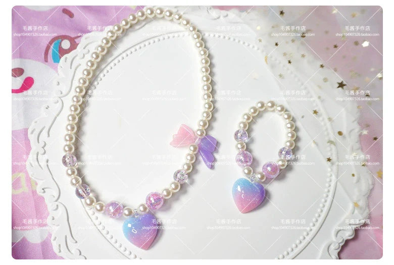 MaoJiang Handmade - Kawaii Lolita Necklace Gradient Choker