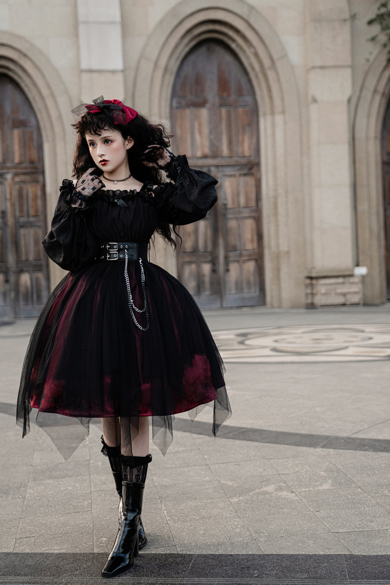 Your Princess - Gothic Lolita High Waist Black Dress