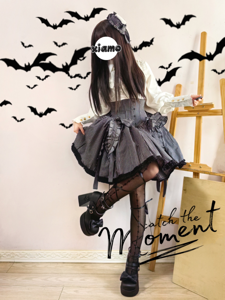 Dreamland - 11 cm Sweet Lolita Shoes with High Platform & Rose Print Heel