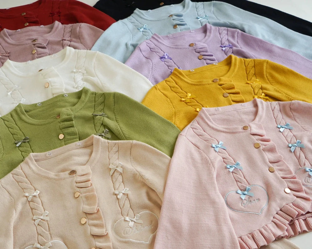 Dark Star Island - Sugar Frost - Sweet Lolita Cardigan Knit Embroidered Sweater