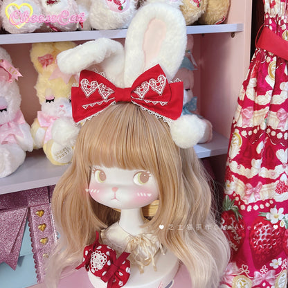 Cheese Cat - Cute and Fluffy Rabbit Ear Lolita KC