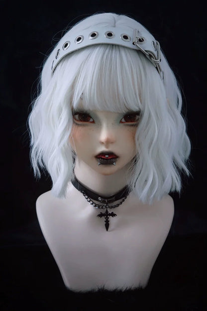 Strange Sugar - Gothic Lolita KC Faux Leather Punk Lolita Hair Accessories