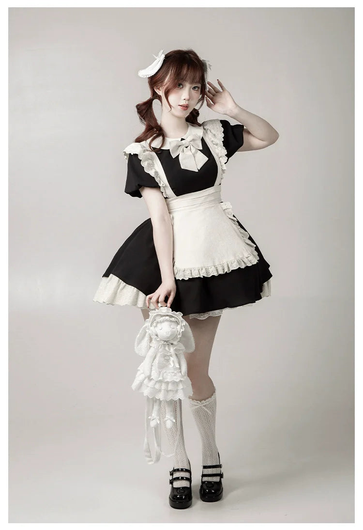 With PUJI - Puppet Box - Kawaii Lolita Bag Lamb Kitten Detachable Bag Dress Hat