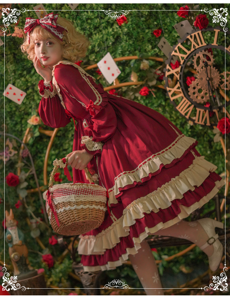 Eieyomi - Miss Betty - Vintage Princess Cotton Lolita OP Dress