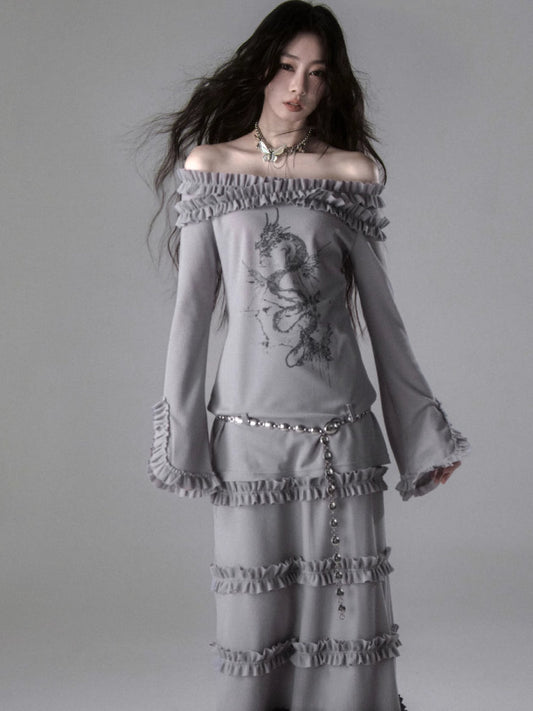 One-shoulder tops and skirts【s0000006404】