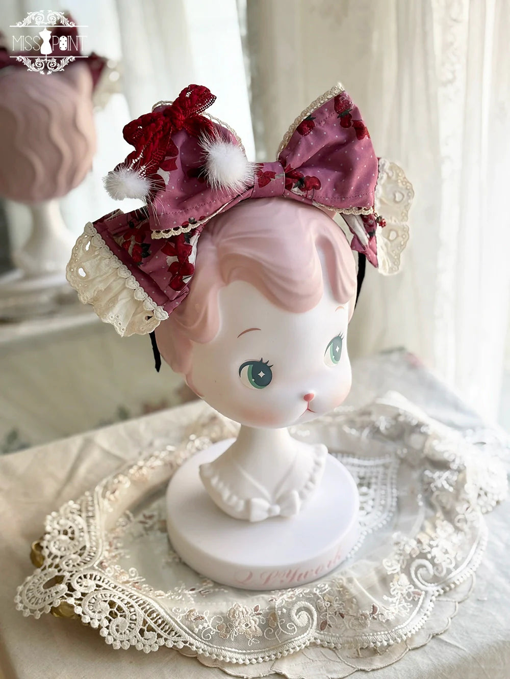 Miss Point - Forest Berry Bunny - Classic Lolita Accessory Cute Rabbit BNT KC and Brooch