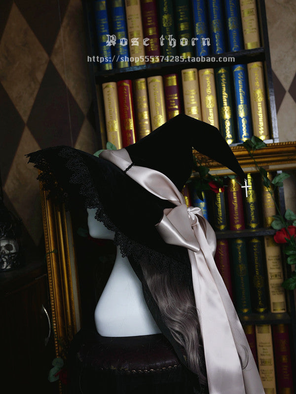 Rose Thorn - Holy Cross - 12 Colors Lolita Halloween Witch Hat