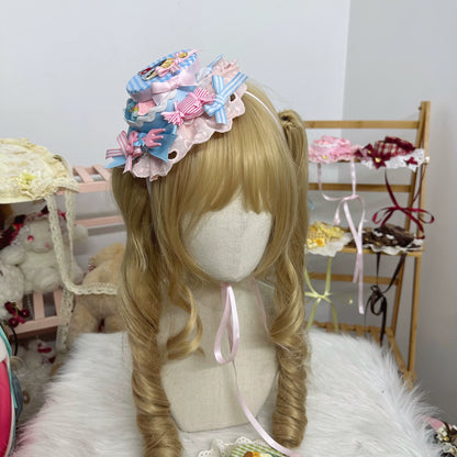 Chestnut Lolita - Sweet Lolita Candy Box Hat Handmade Lolita Top Hat