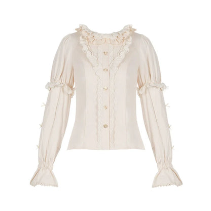 With PUJI - Apple Orchard - Country Lolita SK Embroidered Twins Lolita Top Skirt