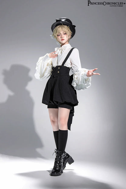 Princess Chronicles - Doll - Black Ouji Lolita Hat Retro Prince Bowler Hat
