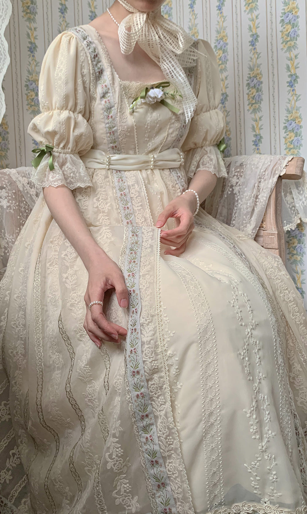 Miss Point - The Sally Gardens - Elegant Lolita Empire-cut OP Dress