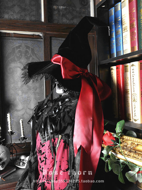Rose Thorn - Holy Cross - 12 Colors Lolita Halloween Witch Hat