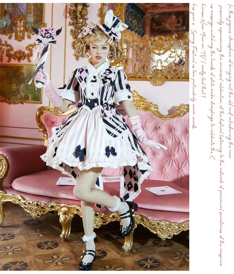 Sakurahime - Werid Theatre - Sweet Lolita Blackpink Stripe OP